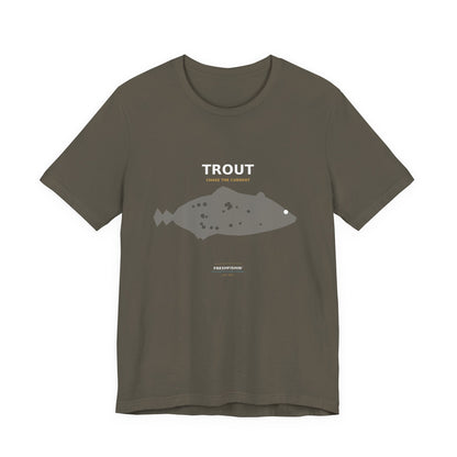 Trout Typography Back Print Tee