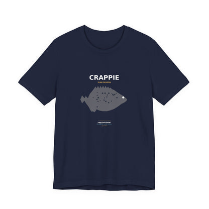 Crappie Typography Back Print Tee