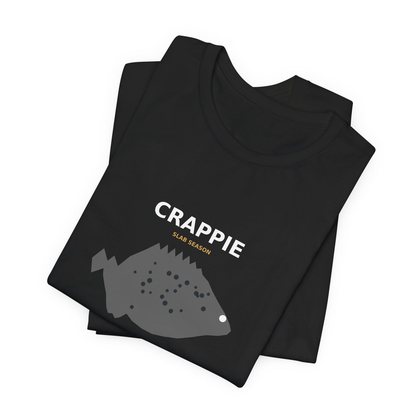 Crappie Typography Back Print Tee