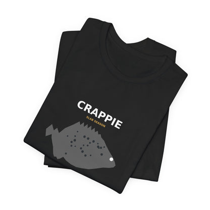 Crappie Typography Back Print Tee