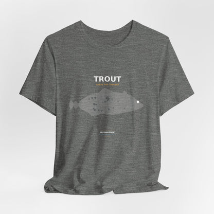 Trout Typography Back Print Tee
