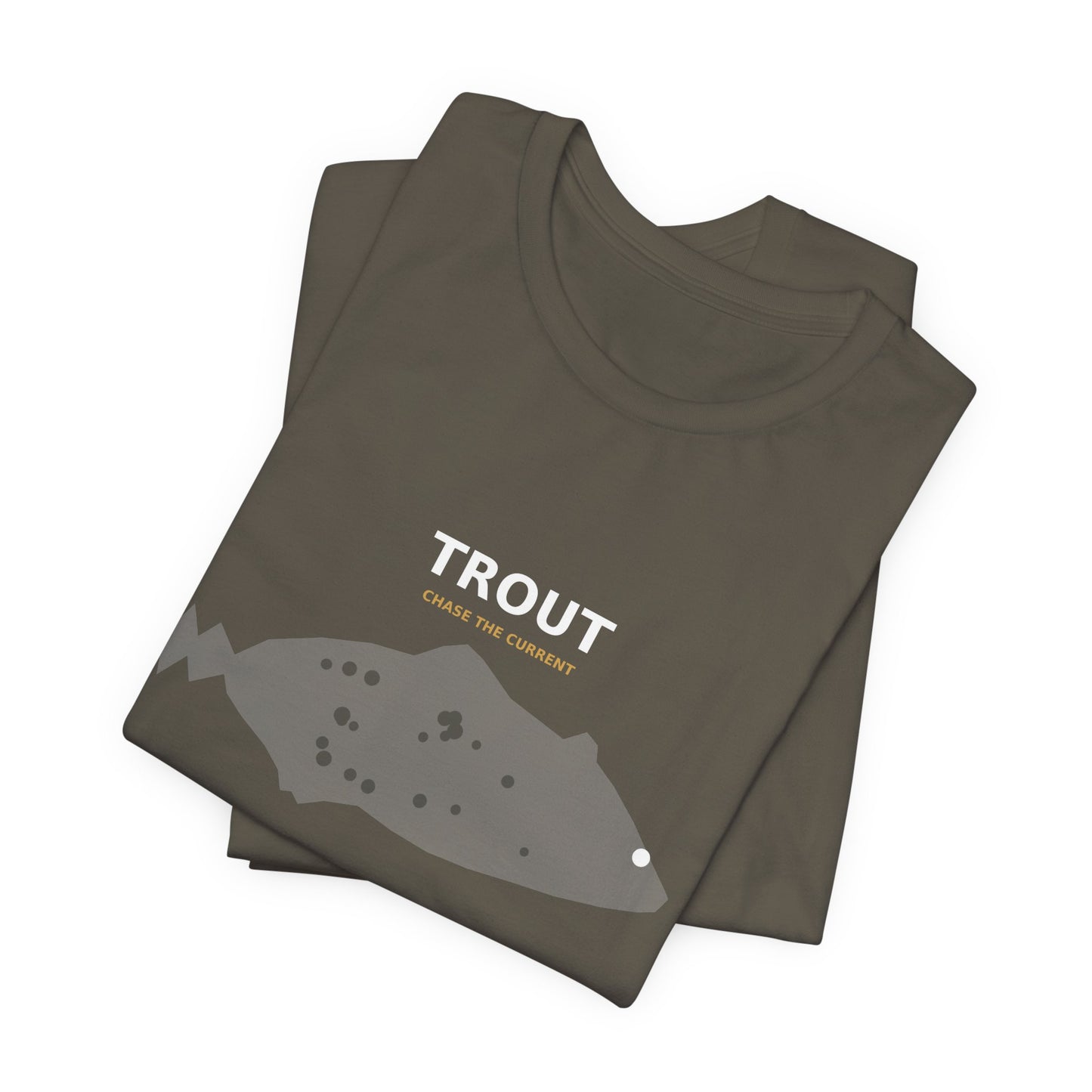 Trout Typography Back Print Tee