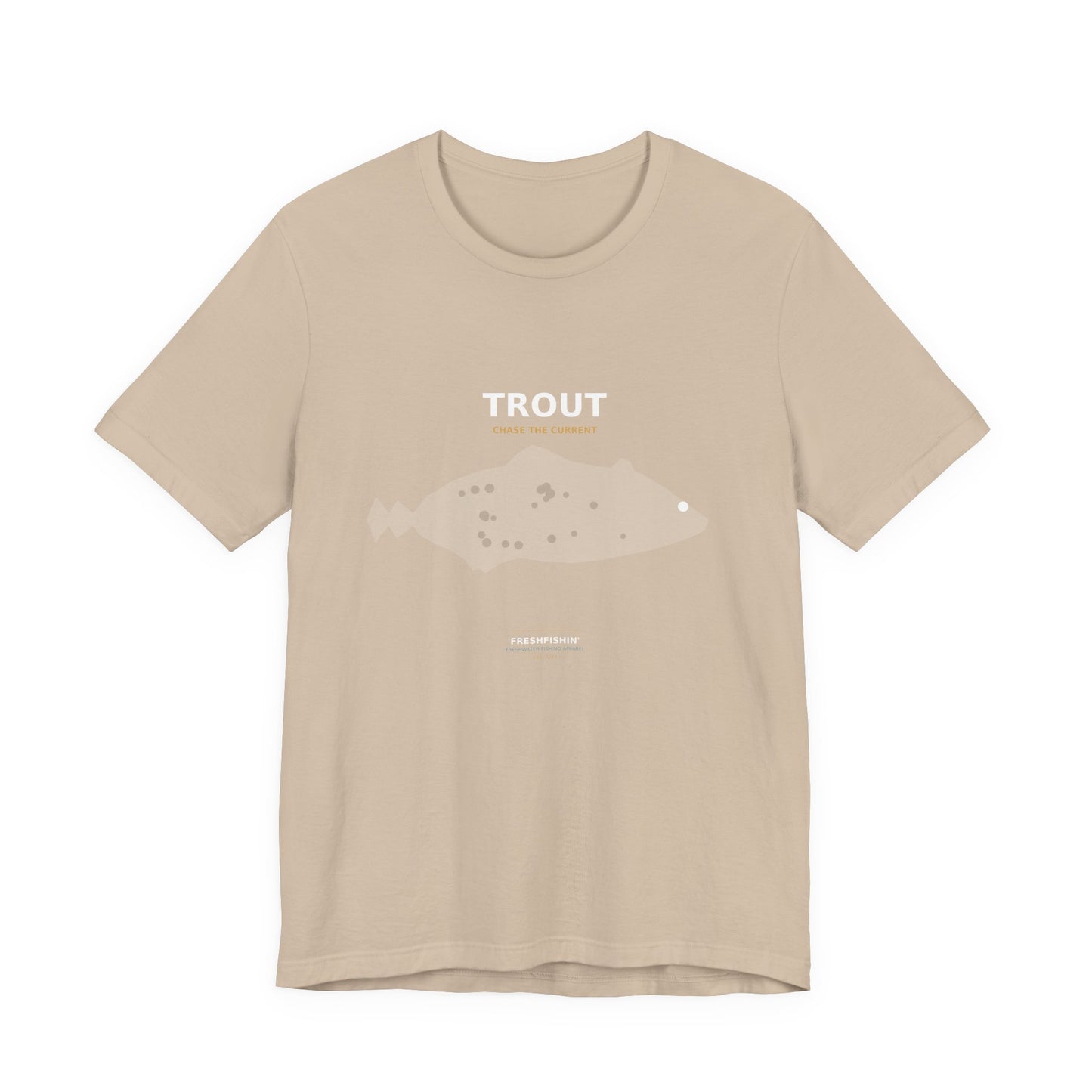 Trout Typography Back Print Tee