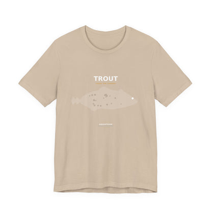 Trout Typography Back Print Tee