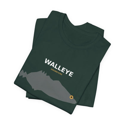 Walleye Typography Back Print Tee