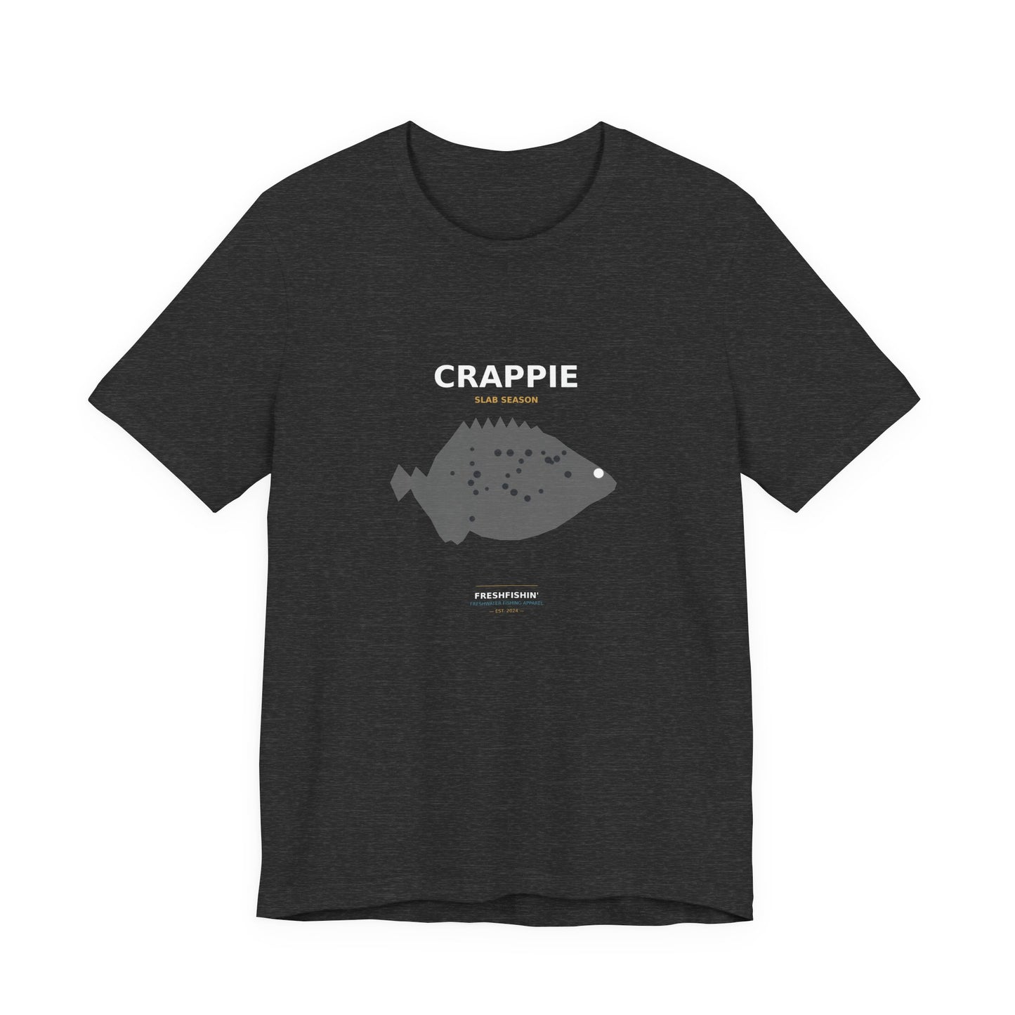 Crappie Typography Back Print Tee