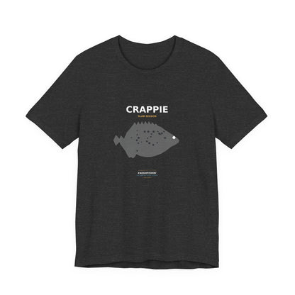 Crappie Typography Back Print Tee