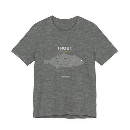 Trout Typography Back Print Tee