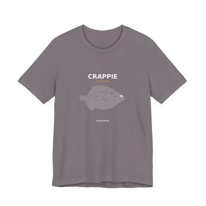 Crappie Typography Back Print Tee