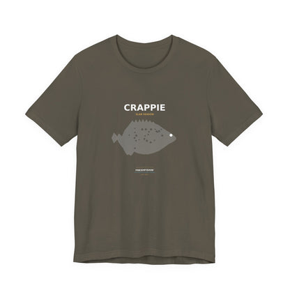 Crappie Typography Back Print Tee