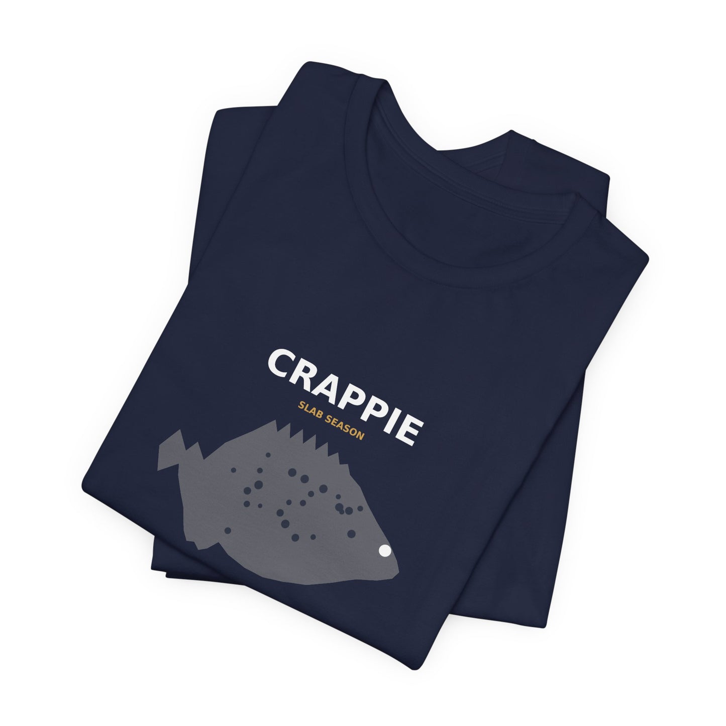 Crappie Typography Back Print Tee