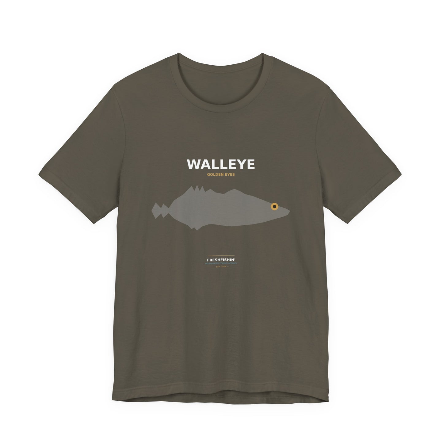 Walleye Typography Back Print Tee