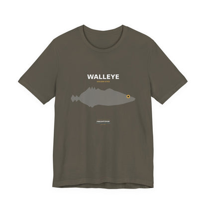 Walleye Typography Back Print Tee