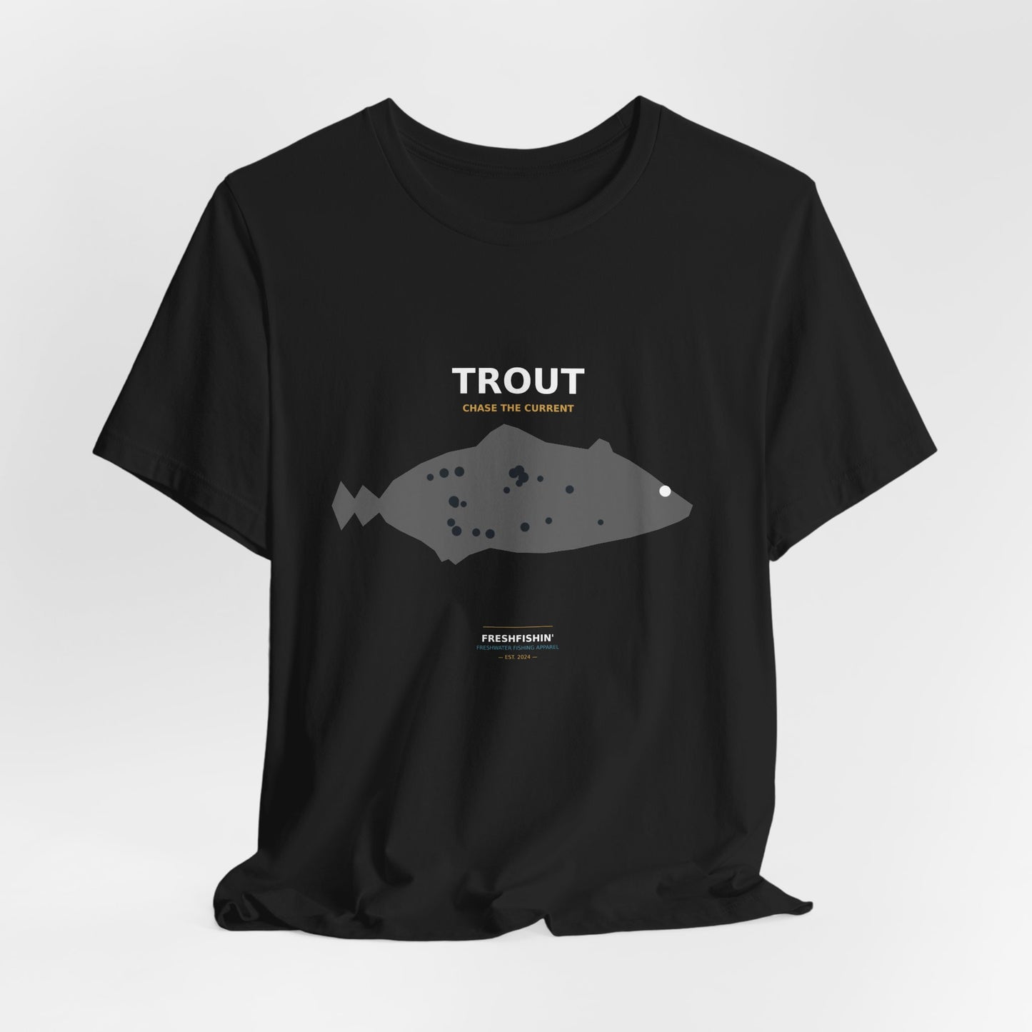 Trout Typography Back Print Tee