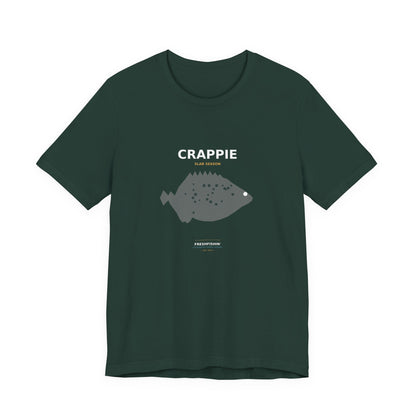 Crappie Typography Back Print Tee