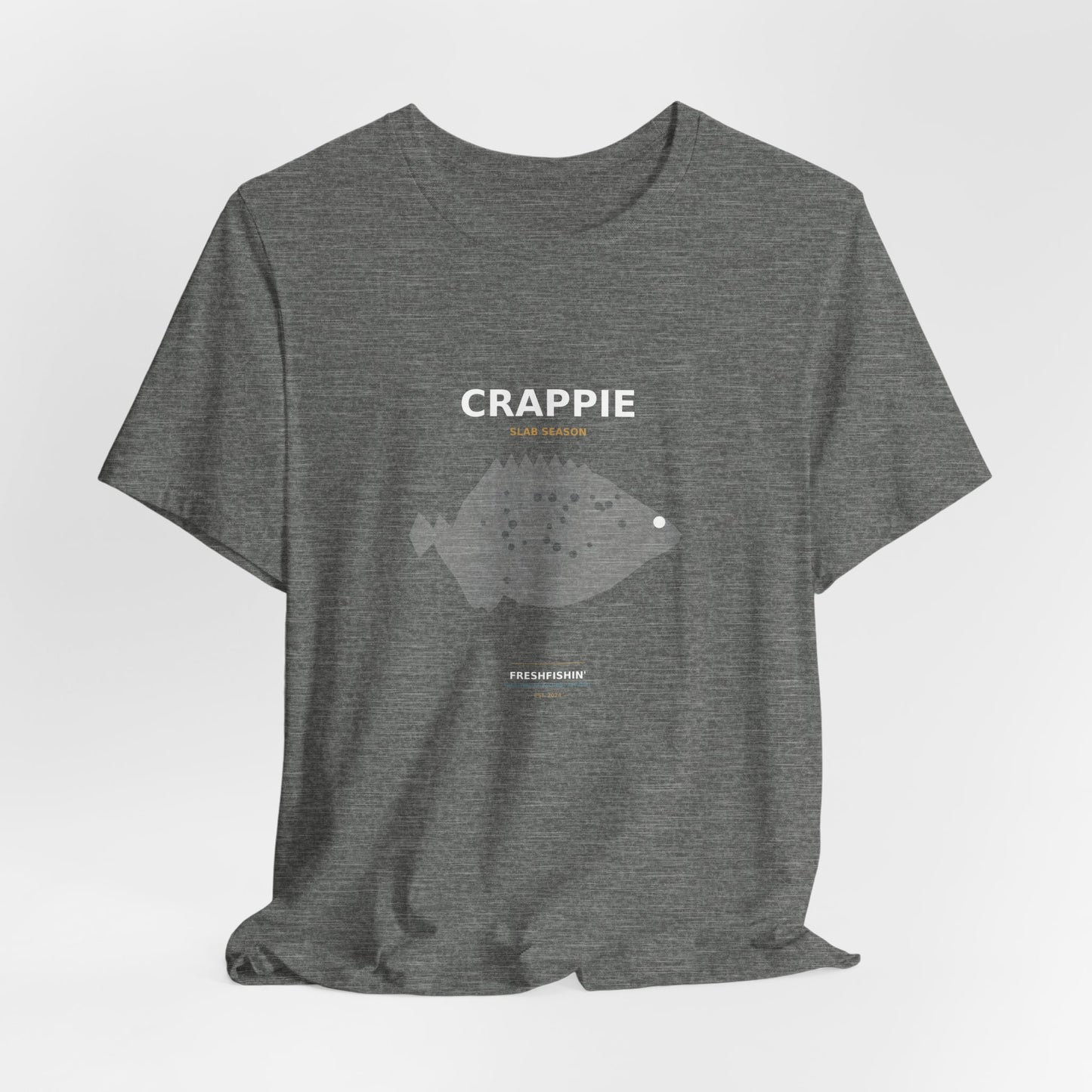 Crappie Typography Back Print Tee