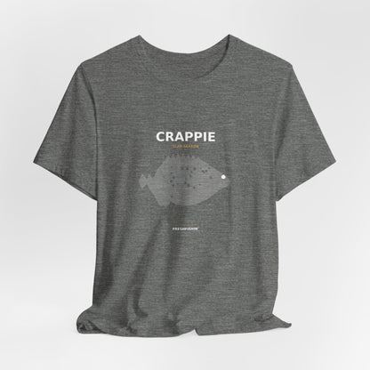 Crappie Typography Back Print Tee