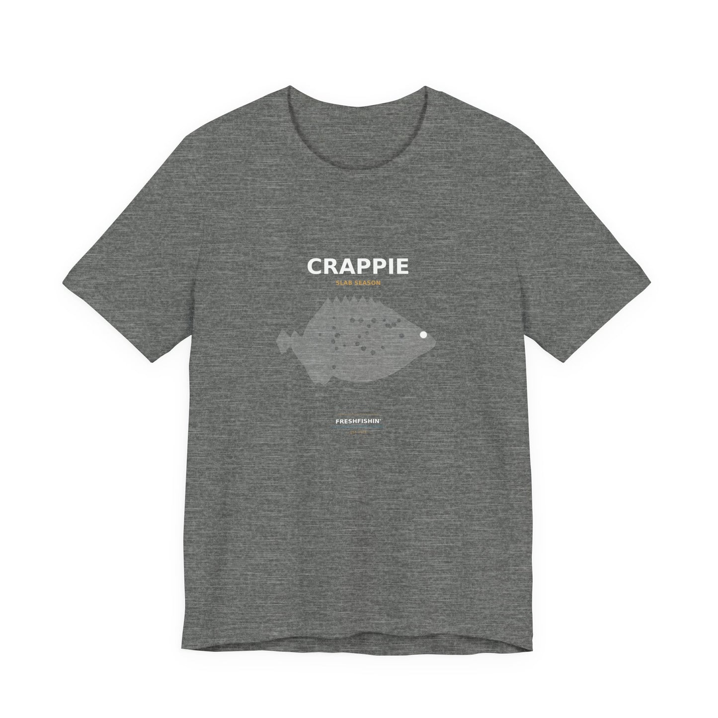 Crappie Typography Back Print Tee