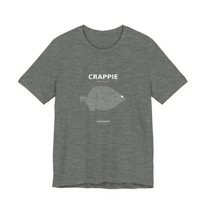 Crappie Typography Back Print Tee
