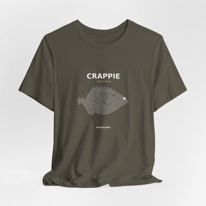 Crappie Typography Back Print Tee