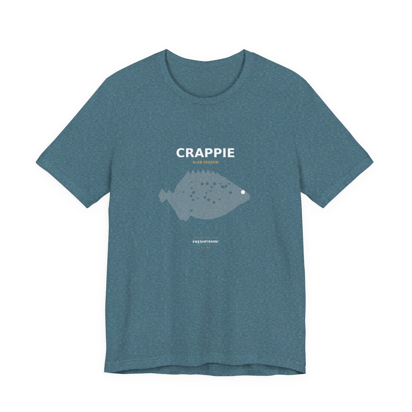 Crappie Typography Back Print Tee