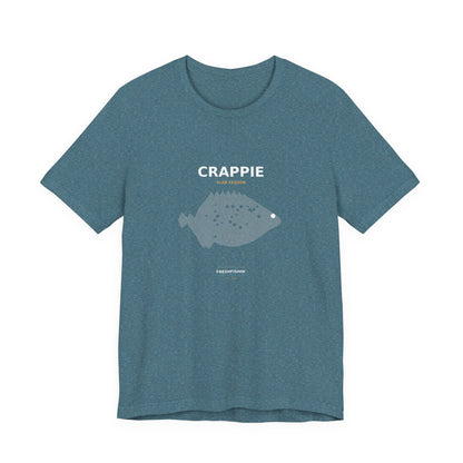 Crappie Typography Back Print Tee