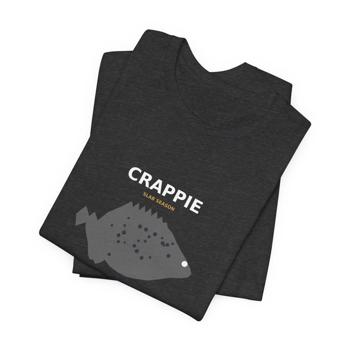Crappie Typography Back Print Tee
