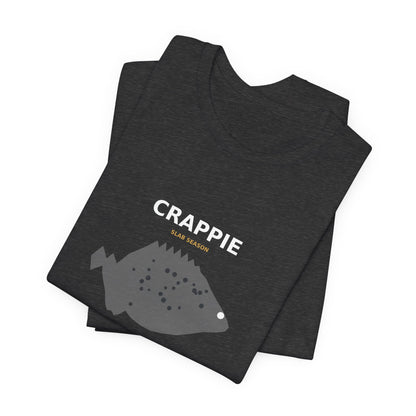 Crappie Typography Back Print Tee