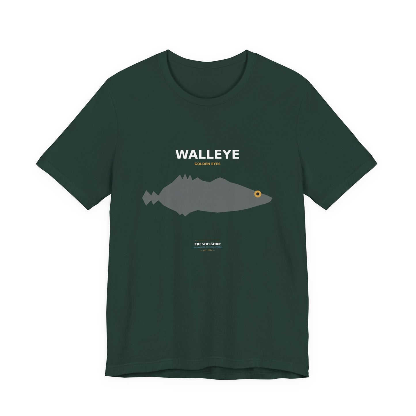 Walleye Typography Back Print Tee