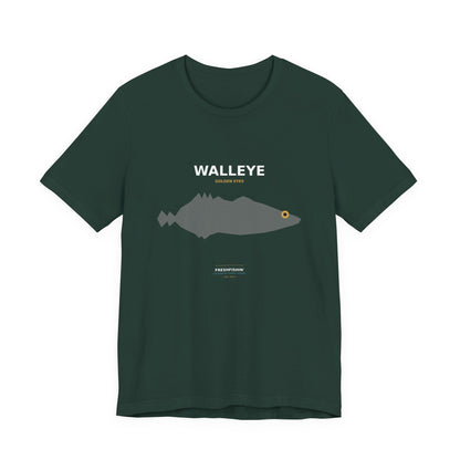 Walleye Typography Back Print Tee