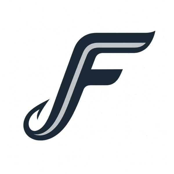 FreshFishin F-hook logo navy